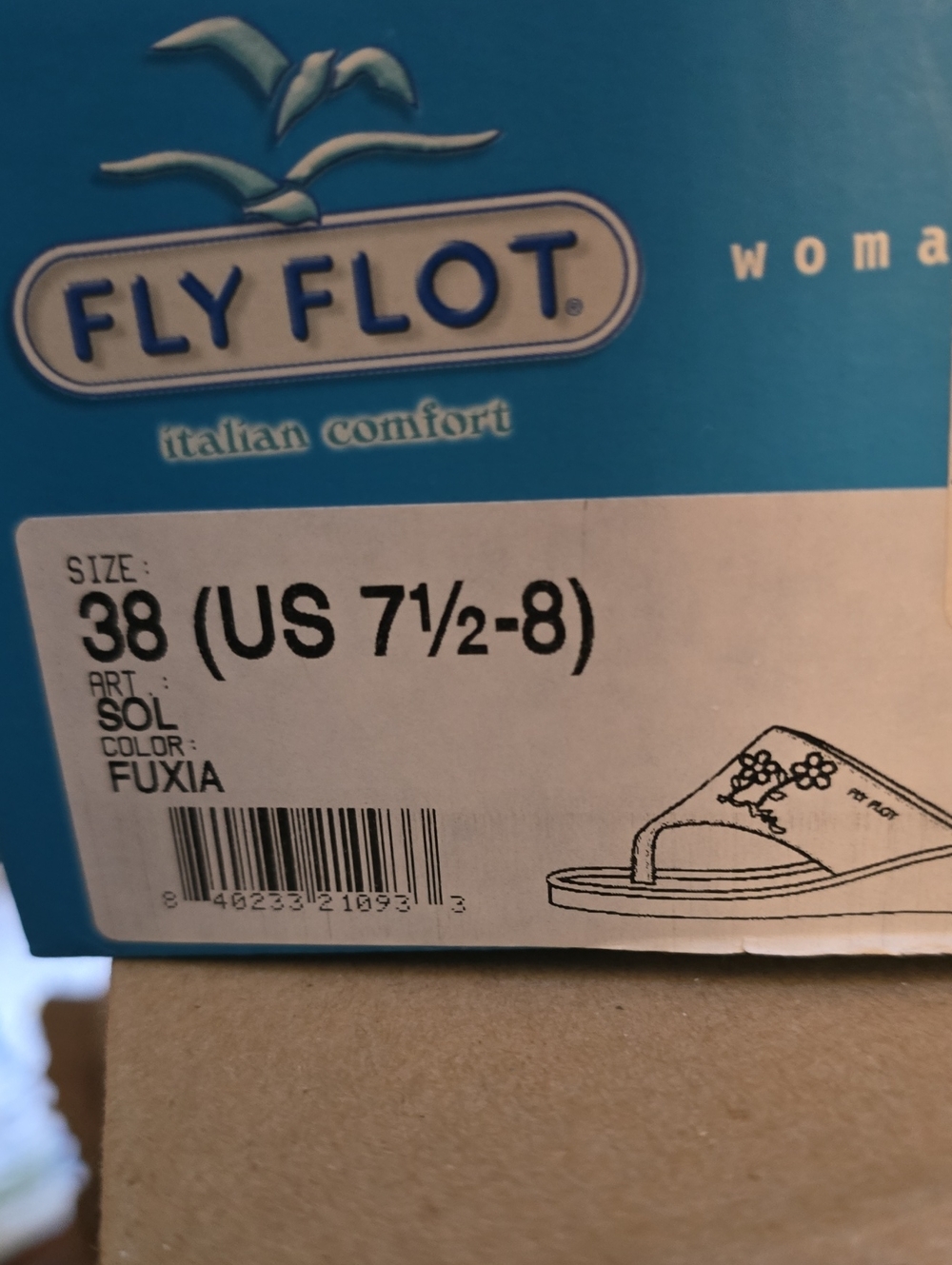 New With Box. Fly Flot Sandals. - Picture 11 of 11